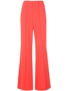 Alice And Olivia Alice + Olivia Dylan High Rise Wide Leg Pants In Red