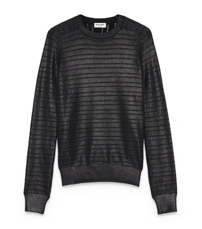Saint Laurent Metallic Knit Sweater