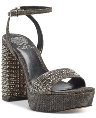 Vince Camuto Women's Chastin Bling Dress Sandals Women's Shoes In Silver