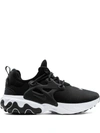 Nike Men's React Presto Running Sneakers From Finish Line In Black/off Noir/white