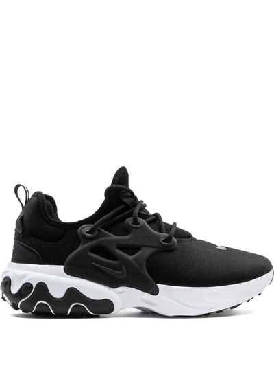 Nike Men's React Presto Running Sneakers From Finish Line In Black/ Off Noir/ White