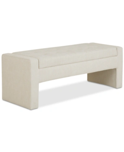 Furniture Gillian Storage Bench In Light Beige