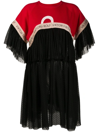 Viktor & Rolf Logo Ballerina Doll T-shirt In Black