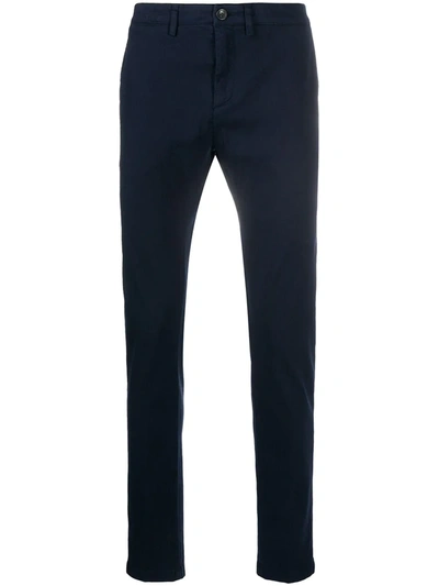 Department 5 Mid-rise Slim Chinos In Blue