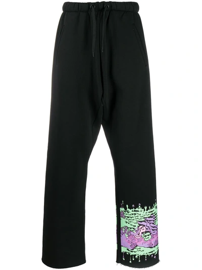 Duoltd Graphic-print Track Trousers In Black