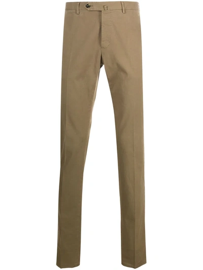 Pt01 Slim-fit Chino Trousers In Neutrals