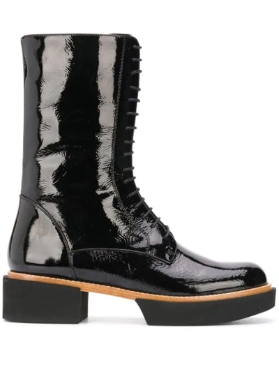 Paloma Barceló Sanliv Ademuz Combat Boot In Black Bolivar