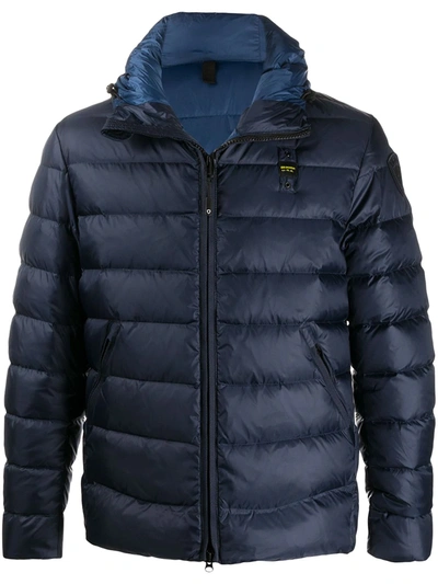 Blauer Hooded Puffer Jacket In Blue