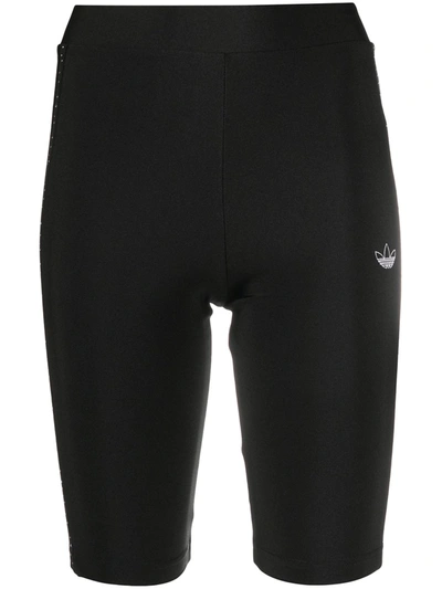 Adidas Originals Embroidered Logo Shorts In Black