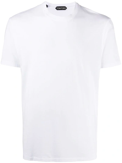 Tom Ford Round Neck Short-sleeved T-shirt In White