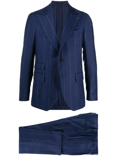 Gabriele Pasini Pinstripe Two-piece Suit In Blue