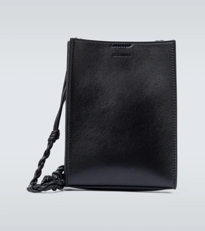 Jil Sander 'tangle' Small Leather Messenger Bag In Black
