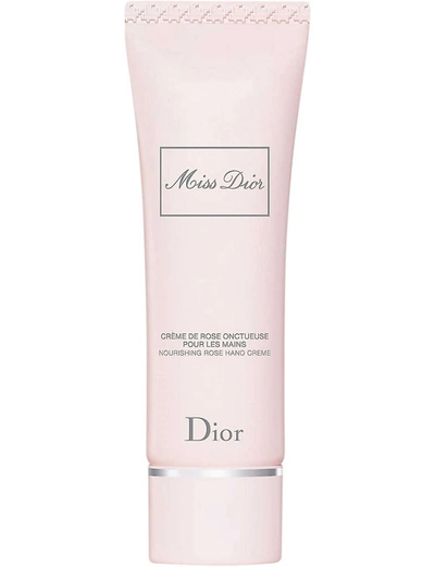 Dior Miss  Nourishing Rose Hand Cream (50ml) In White