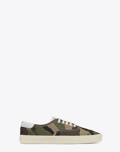 Saint Laurent Skate Lace-up Sneaker In Khaki Camouflage Printed Canvas  Gabardine | ModeSens