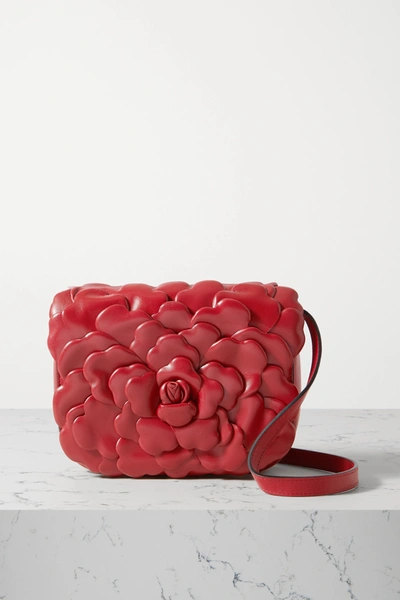 Valentino Garavani Red Small Shoulder Bag Atelier Bag 03 Rose Edition