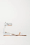 Gianvito Rossi Portofino 20 Suede Sandals In White