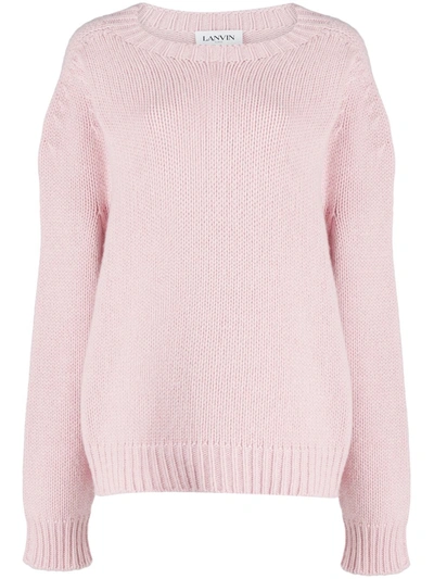 Lanvin Cashmere Long-sleeve Jumper In Pink