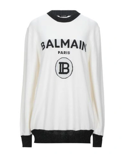 Balmain Sweater In Ivory