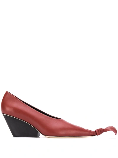 Camperlab Juanita Knotted Toe Pumps In Brown