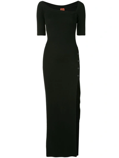Alix Nyc Packard Fitted Dress In Black