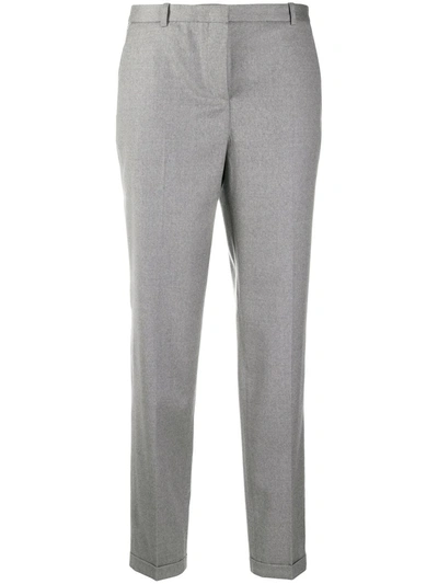 Fabiana Filippi High-rise Cropped Tailored Trousers In Grey