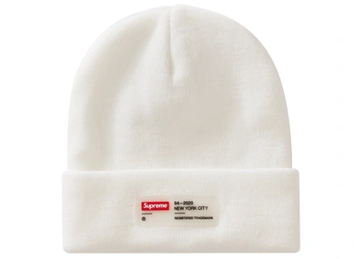 Pre-owned Supreme  Clear Label Beanie White