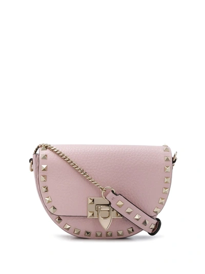 Valentino Garavani Rockstud Small Pink Leather Shoulder Bag