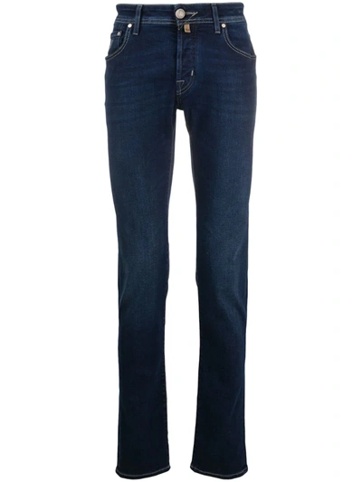 Jacob Cohen Five Pocket Slim-fit Jeans In Blue