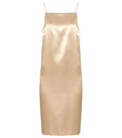 Kwaidan Editions Metallic Slip Dress In Gold