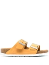 Birkenstock Arizona Big Buckle Leather Sandals In Orange