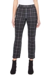 Sanctuary Carnaby Kick Crop Trousers In Morning Pink Plaid