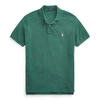 Polo Ralph Lauren The Iconic Mesh Polo Shirt In Green Heather/yellow