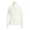 Ralph Lauren Cashmere Turtleneck Sweater In Vanilla
