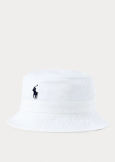 Polo Ralph Lauren Cotton Bucket Hat In Classic Wine