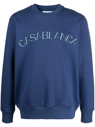 Casablanca Sweatshirt In Blue Cotton