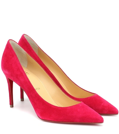 Christian Louboutin Womens Persan Iriza 85 Veau Velours Persan 6 In Red