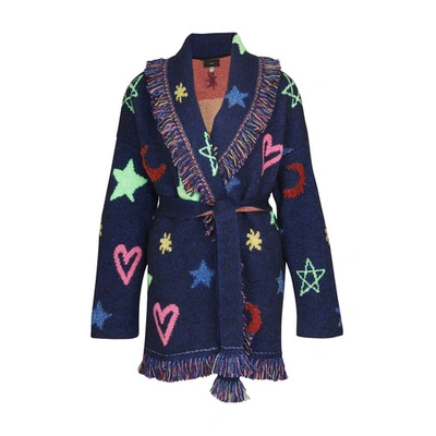 Alanui Pop Stars Cardigan In Blue