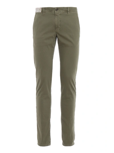 Incotex Slacks Collection Pants In Army Green Color