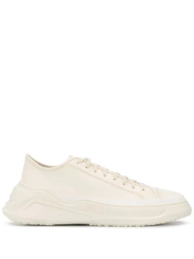 Oamc Free Solo Low-top Leather Sneakers In 122