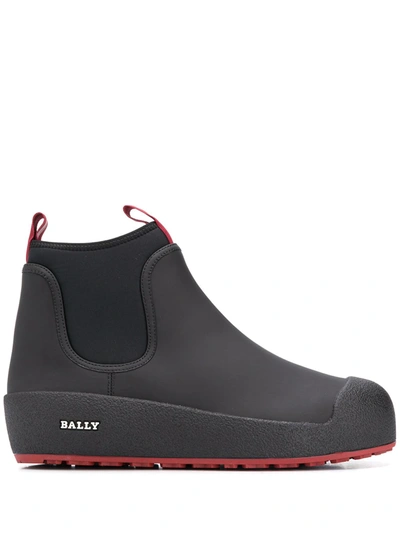 Bally Men's Cubrid Curling Rubber & Leather Snow Boots In Black | ModeSens