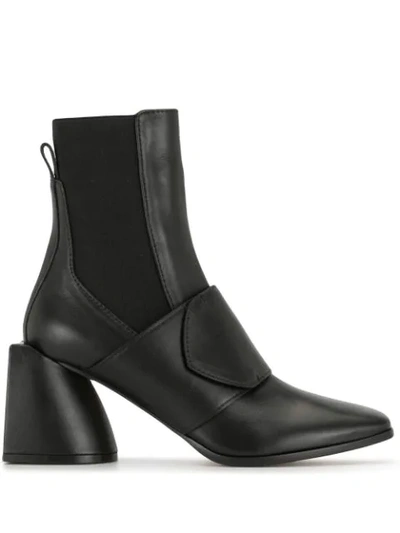 N°21 Block-heel Ankle Boots In Black