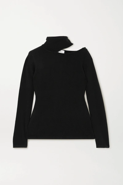 Arch4 Cutout Cashmere Turtleneck Sweater In Black