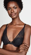 Natori Cherry Blossom Convertible Contour Underwire Bra 721191 In Black