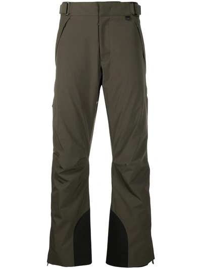 Moncler Grenoble Zipped-ankle Ski Trousers In Green