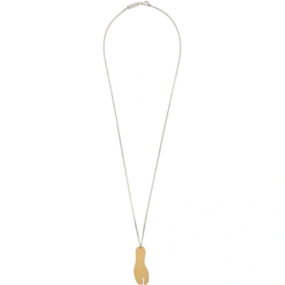 Maison Margiela Tabi Gold-plated Silver Necklace