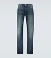 Isabel Marant Faded Straight Leg Jeans In Blue