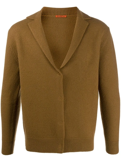 Barena Venezia Orada Notch-lapel Wool Cardigan In Brown