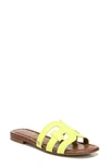 Sam Edelman Bay Cutout Slide Sandal In Lime Cocktail Leather