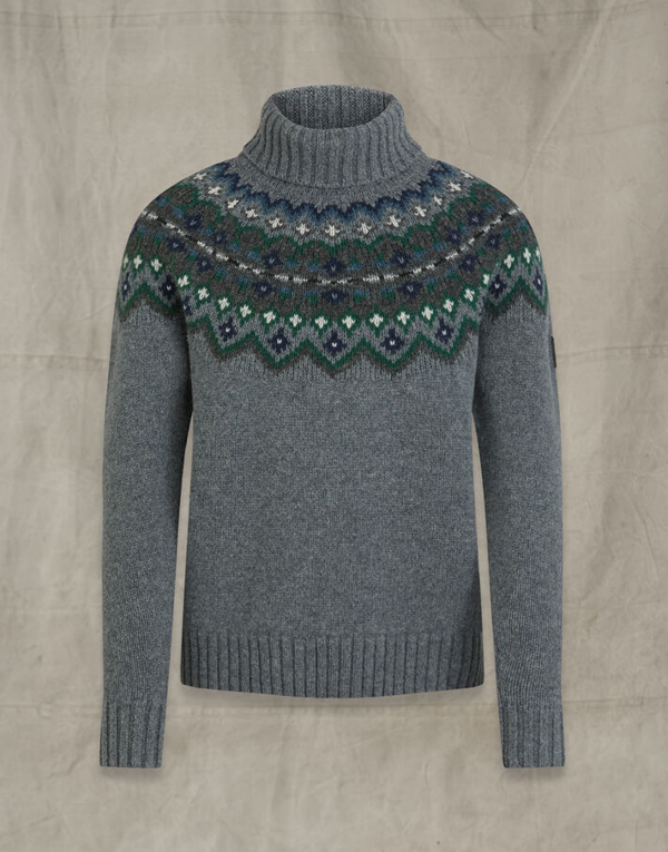 fairisle roll neck jumper