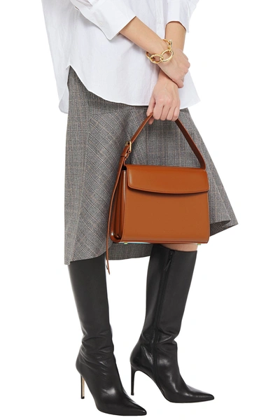 Balenciaga Ghost Medium Leather Shoulder Bag In Camel | ModeSens